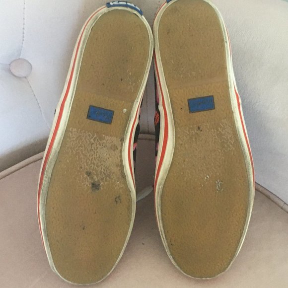 kate spade keds black pink kiss lips sneakers 6 - Picture 9 of 14